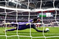 Aubameyang saw his penalty saved in the 90th minute